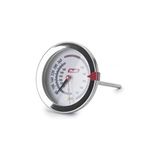 ibili Voedsel/Oven Thermometer met Probe, Roestvrij staal Zilver/Wit, 13 x 7 x 30 cm