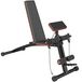Banc d'haltères pliable - banc d'entraînement multifonctionnel - dossier réglable en 7 positions - leg extension - banc de fitness pour un usage domestique