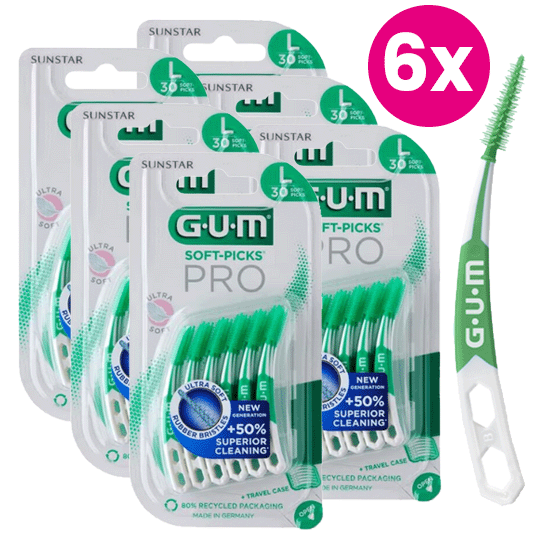 GUM Soft-Picks PRO Large - 6 x 30 stuks