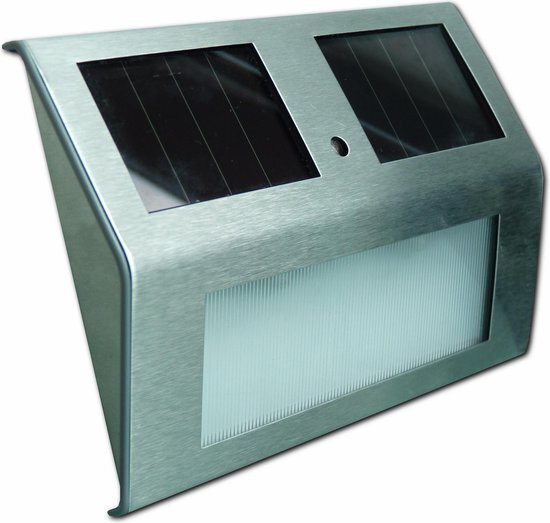 Powerplus Goldfinch Solar RVS Tuin Verlichting - tuinverlichting op zonne-energie - amorphous zonnecellen