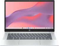 HP Chromebook 14a-nf0001sf Intel® N N100 35,6 cm (14") HD 4 GB LPDDR5-SDRAM 128 GB Flash Wi-Fi 6E (802.11ax) ChromeOS Zilver