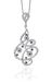 Orphelia dameshanger met ketting 925 zilver gerhodineerd zirkonia meerkleurig briljant geslepen - ZH-7039