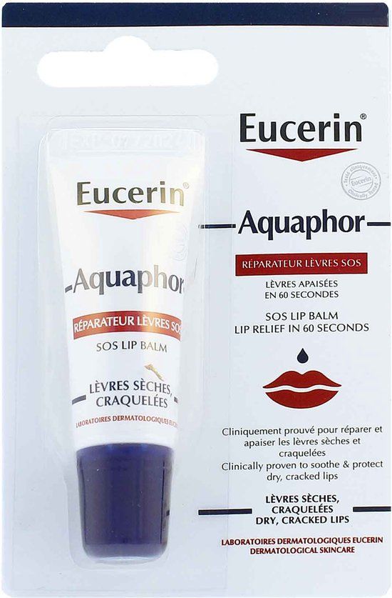 Eucerin Aquaphor Sos Lip Repair - Balm For Dry And Cracked Lips 10ml