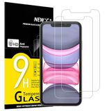 NEW'C 2 Stuks, Screen Protector voor iPhone 11, iPhone XR (6.1 Inch), Gehard Glass Schermbeschermer Film 0.33 mm ultra transparant, ultra resistent