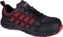Portwest Compositelite Ogwen Trainer S1P FT35 - Zwart/Rood - Maat 45