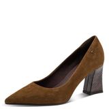 Tamaris Escarpins à talon bloc pour femme Marron (Cognac Comb), 36