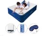 AeroRest 2-persoons luchtbed | 210 x 152 x 51 cm | Afritsbaar topmatras | Inclusief bijpassend hoeslaken + reparatiekit + twee slaapmaskers