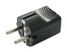 Rechte stekker 4,8 mm, t/aarding, 16 A, 250 V – veilige verbinding voor huishoudelijke apparaten en elektrische apparaten.