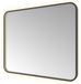 Hotbath &More Mirrors Soft Square LED Miroir de salle de bain - Rectangle - 80 x 100 cm - Noir brossé PVD