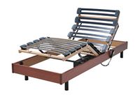 Weber Industries 1211MEZ Flexpur lattenbodem, hoofd- en voeteneinde, afneembaar, MDF, kersenhout, 200 x 80 x 33 cm