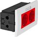 OBO Bettermann 6119429 Apparaatinzet Stopcontact Rood
