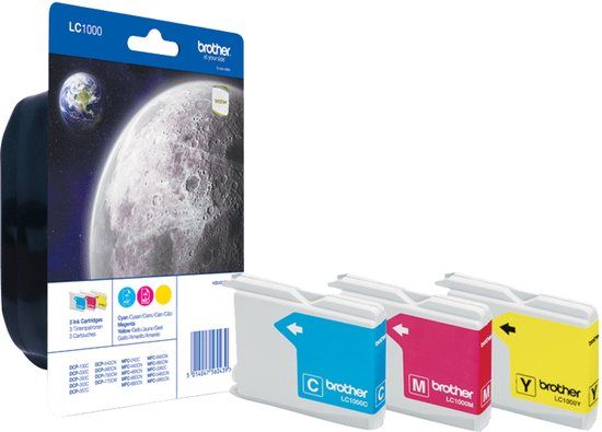 Brother LC-1000RBWBP multipack 3 kleuren Inktcartridge (origineel)