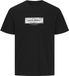 JACK&JONES JCOBREEZE BRANDED TEE SS CN FST JNR Jongens T-shirt Zwart Katoen Ronde hals Logo Maat 164