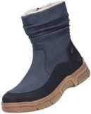 Rieker Dames TEX Laarzen Donkerblauw Gevoerd - Extra Breed