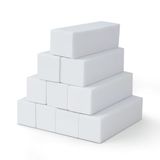 Set van 10 nagelvijlen nagelpolijstblokken, buffer voor nagelkunsttips, professionele polijstvijl voor het slijpen van acryl of natuurlijke gelnagels, 4 wasbare pagina's voor manicure