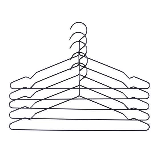 Hay, Hay - Kledinghanger set van 5 - Hang - H:20 x B:42 - Zwart