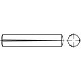 TOOLCRAFT TO-5438478 Gekerfde conische pen 8 mm Staal 100 stuk(s)