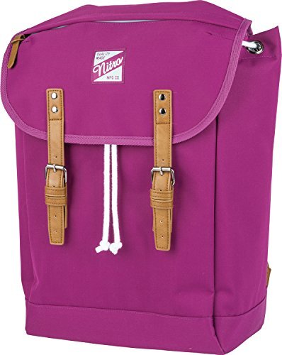 Nitro Venice Urbaner Vrije tijd Vrouwen Mannen Rugzak In Retro Look Met Gewatteerd 15" Laptop Compartiment School Rugzak Streetpack, Grateful Pink, 28L, Grateful Pink, 44 centimeters, Rugzak