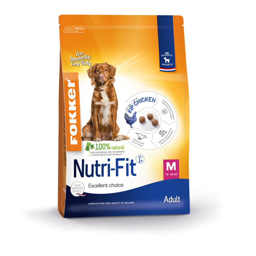 Fokke, R. Hondenvoer Nutri-Fit M 13 kg