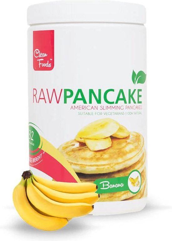 RawPancake Banaan - Caloriearm, Glutenvrij, Vetvrij, Tarwebloemvrij - 425g