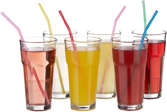 Relaxdays Waterglazen set - 6 stuks - 400 ml - kristallen waterglazen - drinkglazen - glazenset