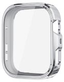 Wigento Huawei Watch Fit 4 Pro Beschermhoes van TPU met volledige dekking, verzilverd