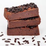 Brownies.nl Original Brownie - 12 Brownies - Brievenbus Pakket - Brownie Box - Pure fair trade Belgische chocolade - Lekker smeuïg van binnen - Cadeau