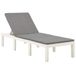 VidaXL Lit de jardin avec coussin plastique blanc