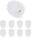 Relaxdays 18 x tête de brosse WC - Brossettes de rechange - Blanc