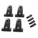 Volkswagen 2K0071738 Afdekkappen (4 stuks) basisdragerkap dakbagagedrager, met VW-logo, zwart