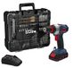 Güde 58701 BS 18-Set 126tlg. Accuboormachine, Blauw, Zwart, Rood