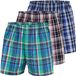 City Life Heren Boxershorts 3-Pack Geruit Katoen S