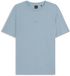 HUGO BOSS Orange T-shirt Stretch-Cotton With Logo Print Pastel Blue