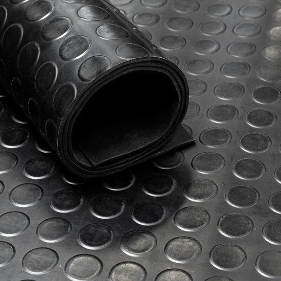 IVOL Rubber loper / rubbermat op rol Circel 3mm - Breedte 120 cm - per strekkende meter