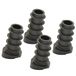 Wagner QuickClick® 15786500 Set van 4 kunststof glijders voor meubels en stoelen, zwarte basis om in te steken, 4 x sokkel, Smart kunststof, diameter 14/18 x 3/9/25 mm, helling 18° - Made in Germany