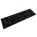 vidaXL Tapis de cuisine lavable imprimé matin 45x150 cm velours noir