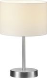 TRIO HOTEL - Tafellamp - Nikkel mat - excl. 1x E14 4,9 W - Snoerschakelaar