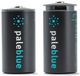 Pale Blue C Batterij – USB-C Oplaadbare Lithium Batterij – 1.5V – 3700 mAh – Herbruikbaar – Li-Ion – 2 Stuks