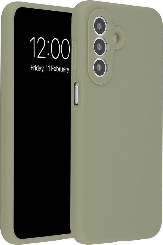 Accezz Hoesje - Geschikt voor Samsung Galaxy A27 (5G) - Liquid Silicone Backcover - Cooper Green
