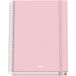 Dohe - Ruitjesschrift A5-100 Bladen Dikte 90 g/m², Formaat 16,2x21 cm, Harde Kaft, Ringband en Elastieksluiting, Ruitjes 5 mm, Schoolmateriaal - SERENITY Roze