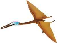 Safari Dinosaurus Quetzalcoatlus Junior 18 Cm Rubber Bruin/blauw