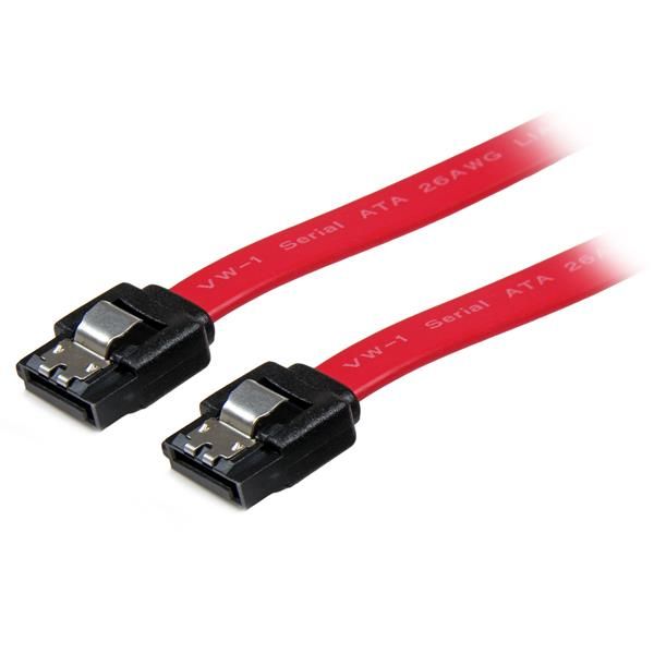 StarTech.com 30 cm SATA III Vergrendelbare SATA-kabel - Rood