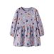 NAME IT MINI midi sweatjurk met print - lila