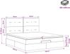 vidaXL Ottoman Bed with Mattress and Headboard - Pink - 180 x 200 cm - Velvet