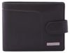 Lancetti Portefeuille homme cuir véritable bouton-pression noir bleu Black B UNICA 9.5x12x2.5 cm