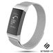 Strap-it Milanees Smartwatch bandje - Geschikt voor Fitbit Charge 3 - Zilver
