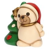 THUN Teddy met kerstboom van hoogwaardig keramiek, kerstcollectie, verzamelfiguren, cadeau-idee voor Kerstmis, 12 x 9 x 10,5 cm