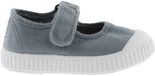 Victoria Geverfde canvas Sandalen voor kinderen 1915 Mercedes Atlantisch blauw Unisex Gesp Textiel Rubber Platte sandalen