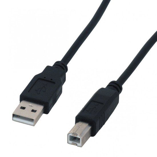 MCL MC922ABE-3M/N USB-kabel USB 2.0 2 m USB A USB B Zwart