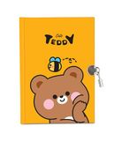 Cartomania Dagboek met slot "Stay Noted", bruin, met geschenkdoos, voor jongens en meisjes